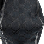 Shoulder Bag Abbey Pocket Tote Black Monogrammed Canvas