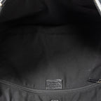 Shoulder Bag Abbey Pocket Tote Black Monogrammed Canvas