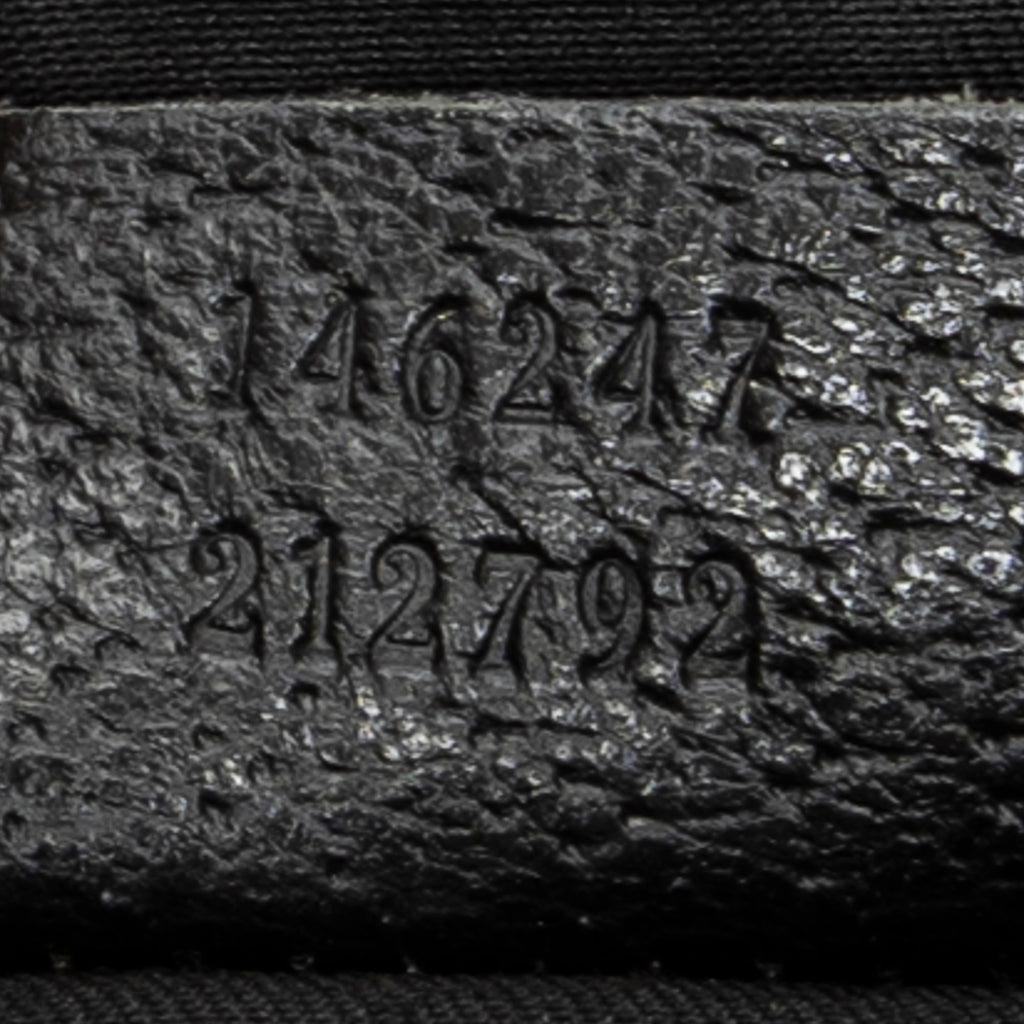 Shoulder Bag Abbey Pocket Tote Black Monogrammed Canvas
