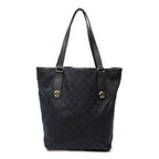 Shoulder Bag Charmy Tote Black Monogrammed Canvas