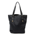 Shoulder Bag Charmy Tote Black Monogrammed Canvas