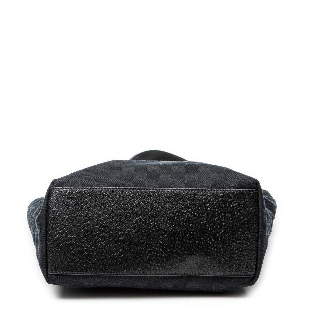 Shoulder Bag Charmy Tote Black Monogrammed Canvas