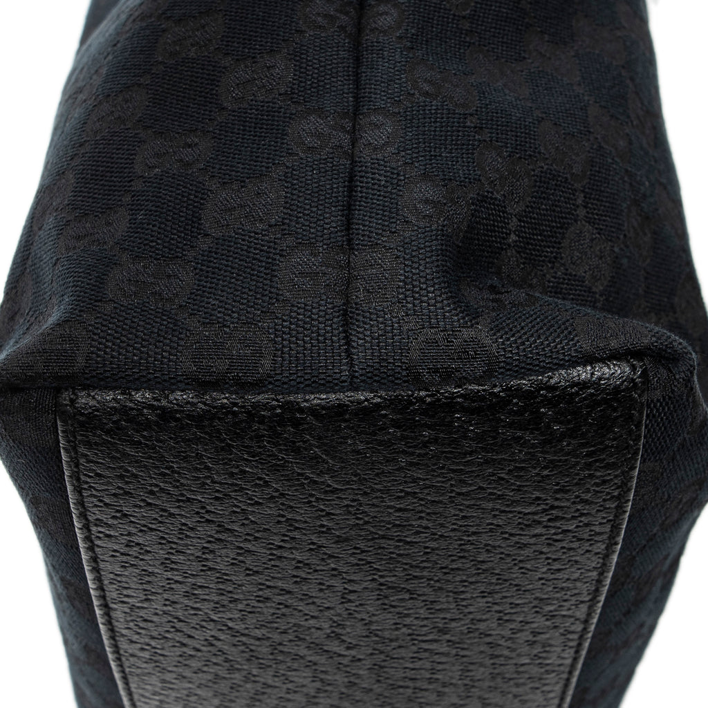 Shoulder Bag Charmy Tote Black Monogrammed Canvas