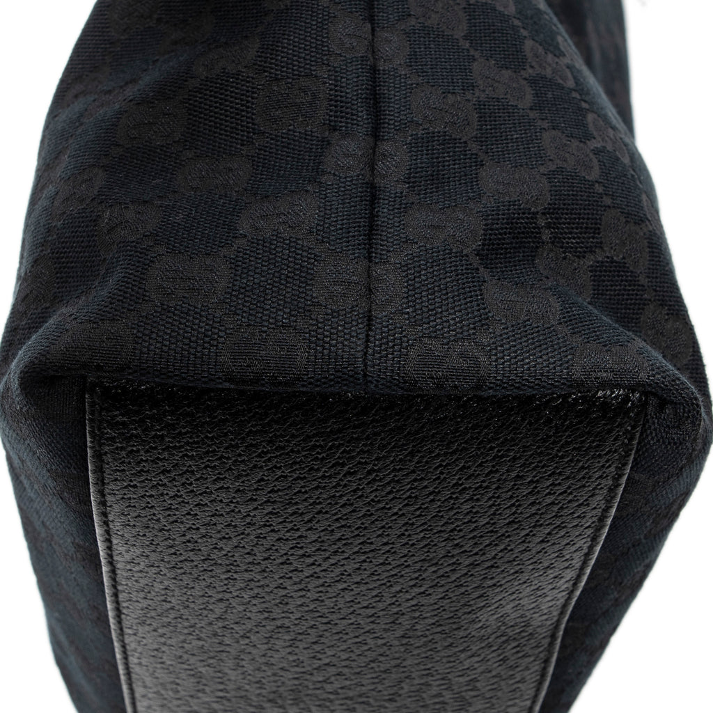 Shoulder Bag Charmy Tote Black Monogrammed Canvas