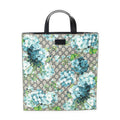 Handbag Blooms Shopping Tote Navy Blooms Supreme Coated Canvas