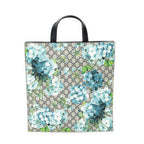 Handbag Blooms Shopping Tote Navy Blooms Supreme Coated Canvas