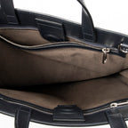 Handbag Blooms Shopping Tote Navy Blooms Supreme Coated Canvas
