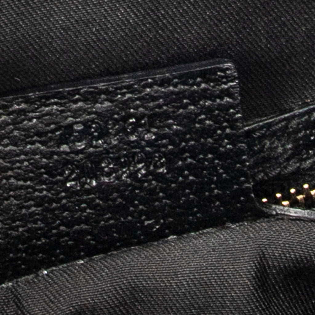 Shoulder Bag Charmy Bucket Tote Black Monogrammed Canvas