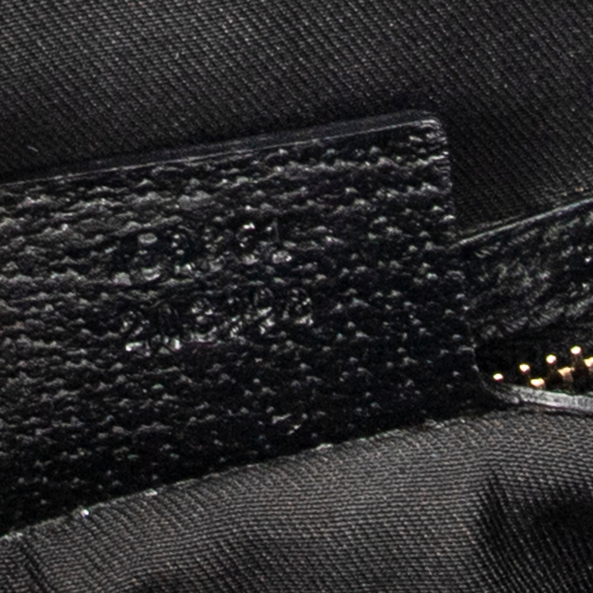 Shoulder Bag Charmy Bucket Tote Black Monogrammed Canvas