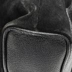 Sac à dos Mini Sac à dos Bambou Cuir Daim Noir