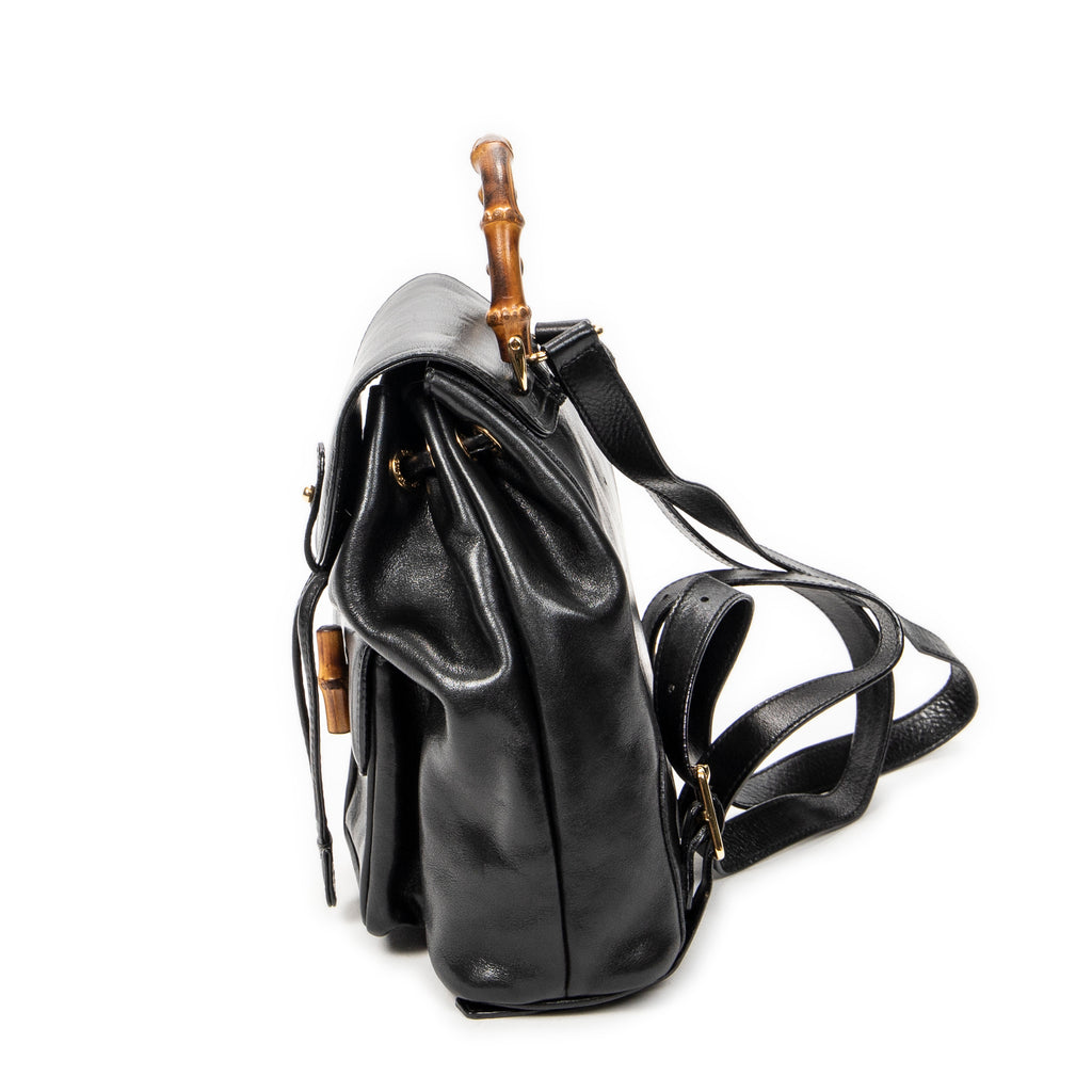 Gucci - Mini Sac à Dos Bambou - Noir