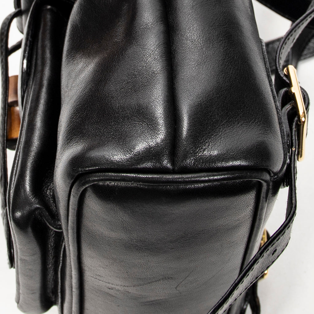 Gucci - Mini Sac à Dos Bambou - Noir