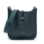 Shoulder Bag Evelyne TPM Vert Rousseau Togo Leather