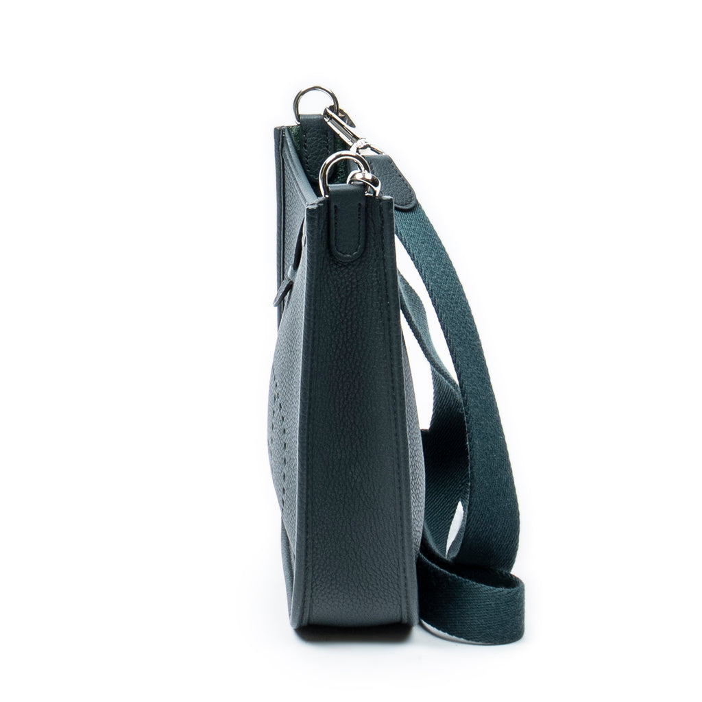 Shoulder Bag Evelyne TPM Vert Rousseau Togo Leather