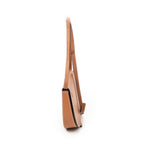 Shoulder Bag Small Heel Pouch Brown Smooth Leather