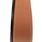 Shoulder Bag Small Heel Pouch Brown Smooth Leather
