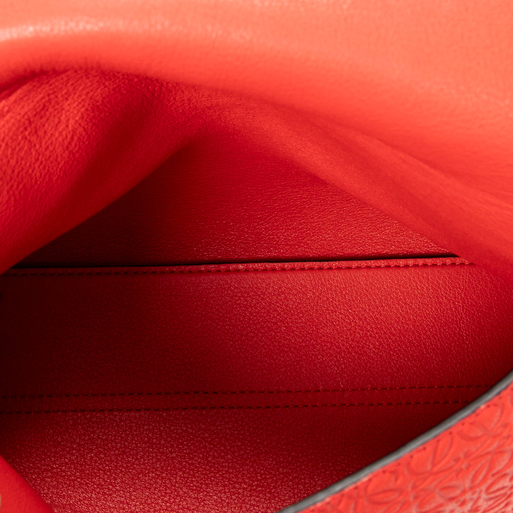 Shoulder Bag Anagram Avenue Crossbody Red Anagram Embossed Leather