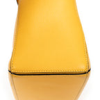 Shoulder Bag Small Puzzle Bag Yellow Calfskin Leather