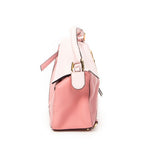 Shoulder Bag Small Puzzle Bag Pink Calfskin Leather
