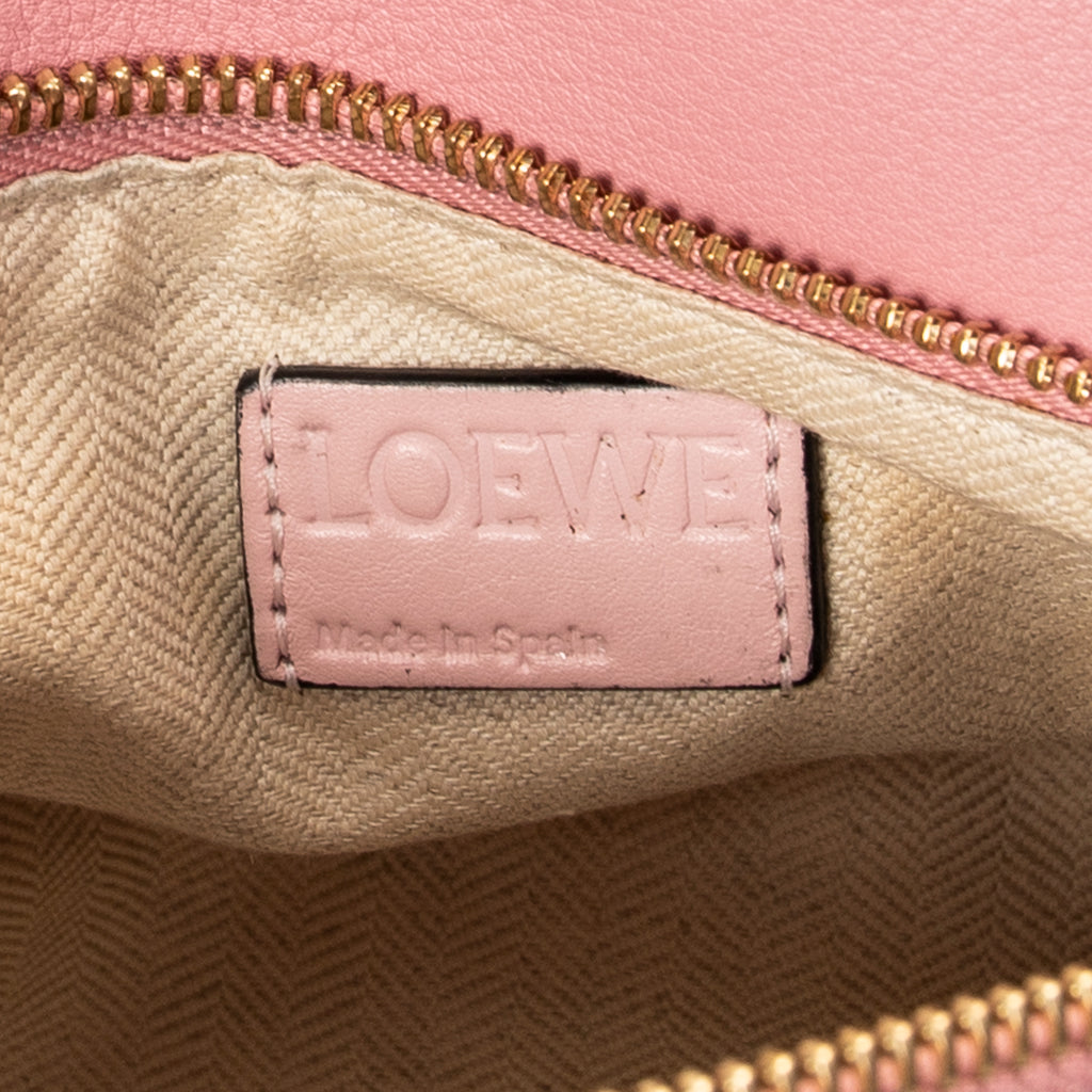 Shoulder Bag Small Puzzle Bag Pink Calfskin Leather