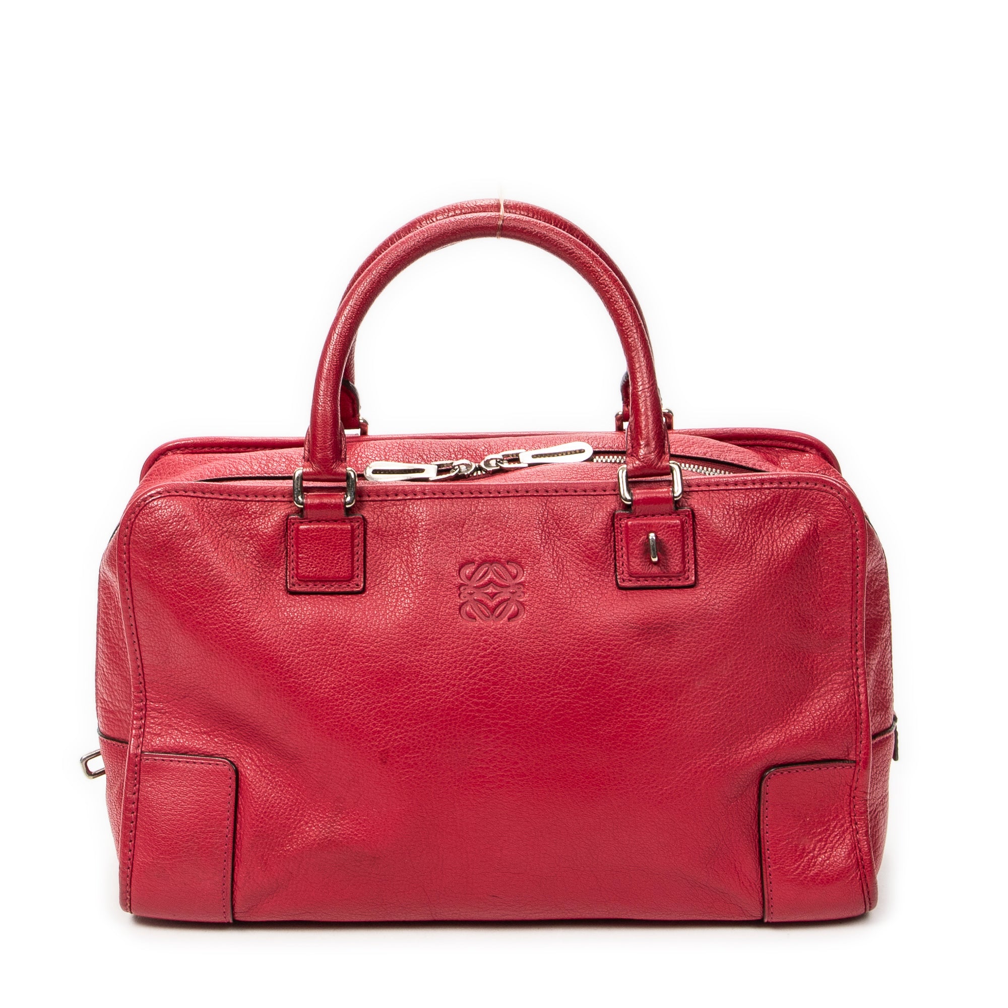 Handbag Amazona 36 Fuchsia Grained Calfskin Leather