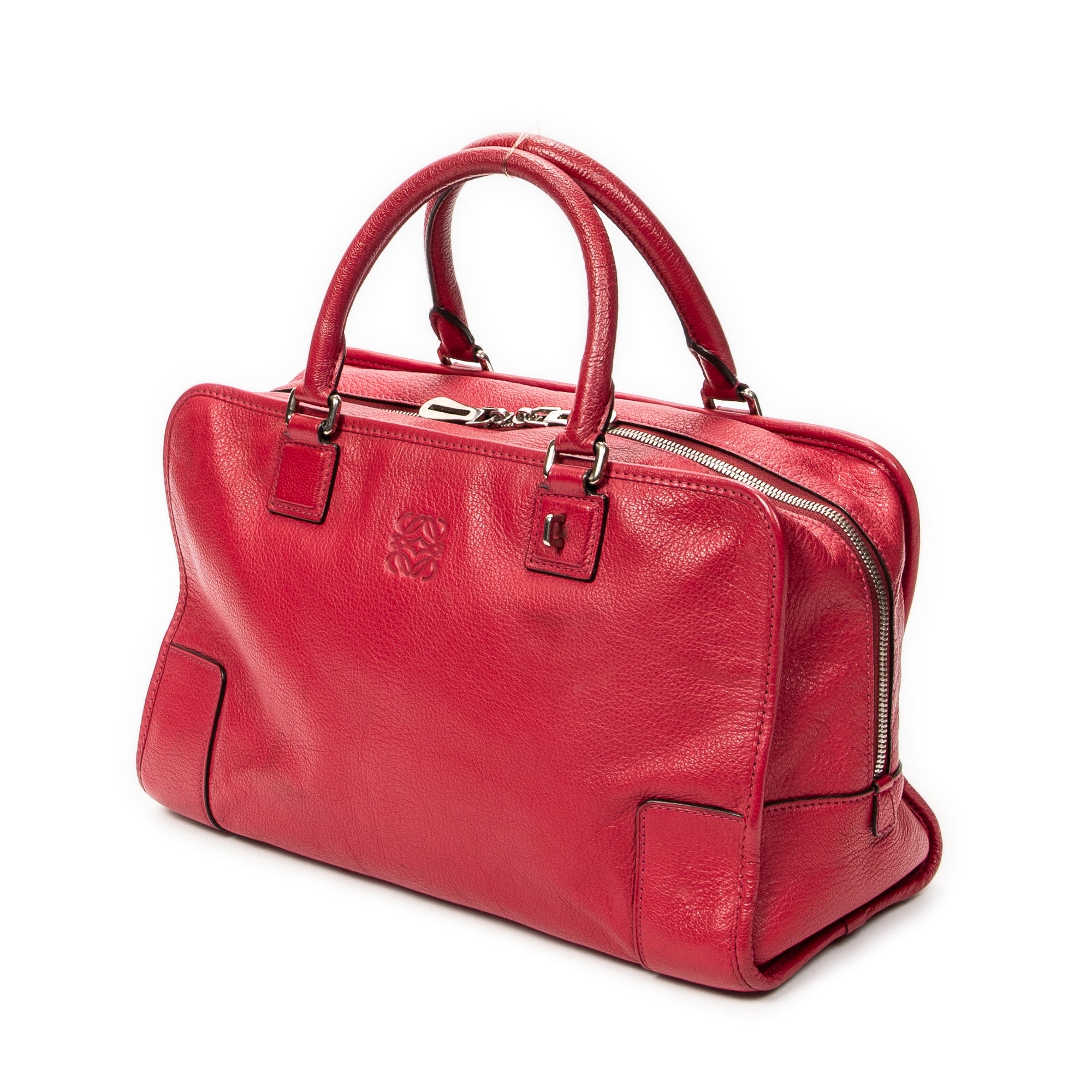 Handbag Amazona 36 Fuchsia Grained Calfskin Leather