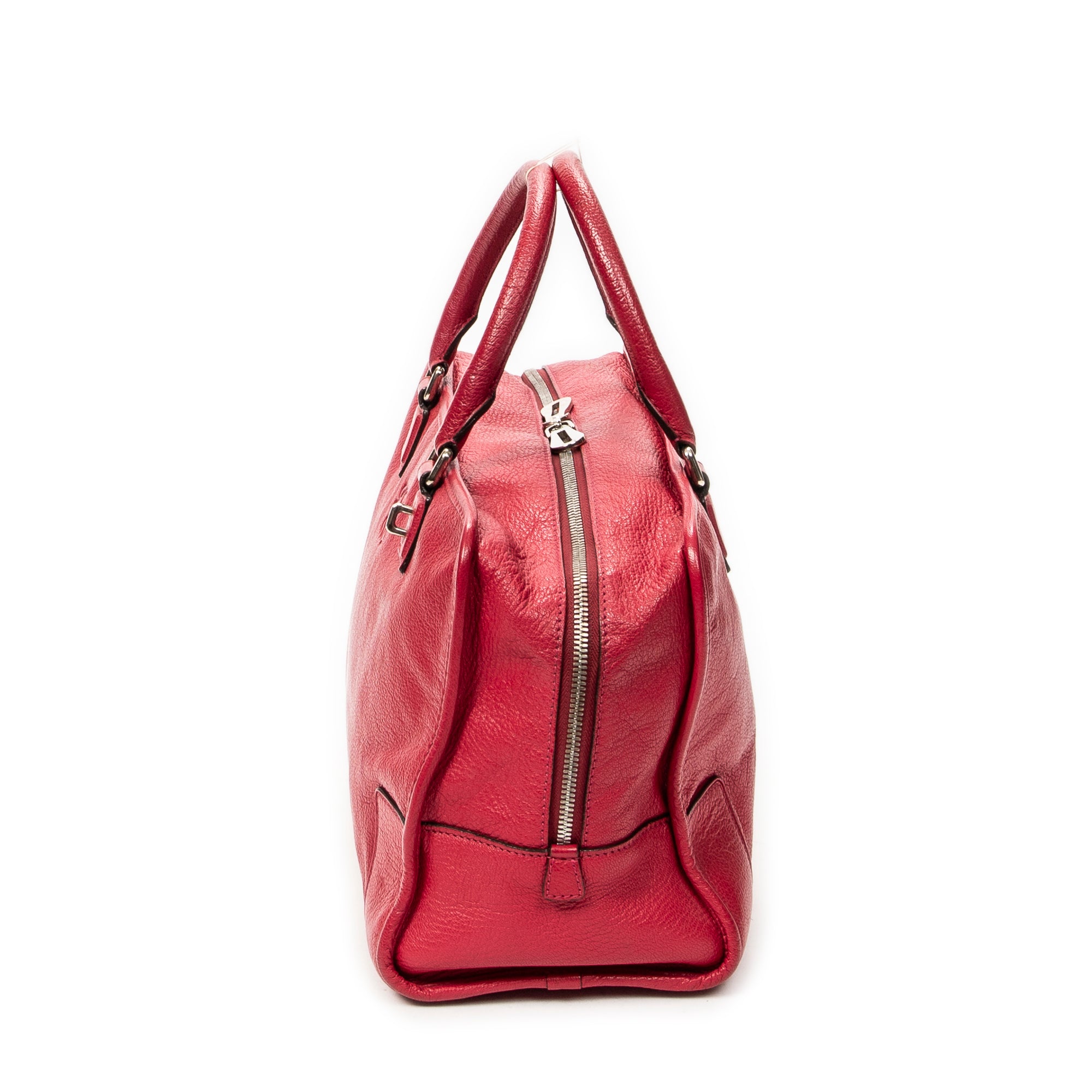 Handbag Amazona 36 Fuchsia Grained Calfskin Leather