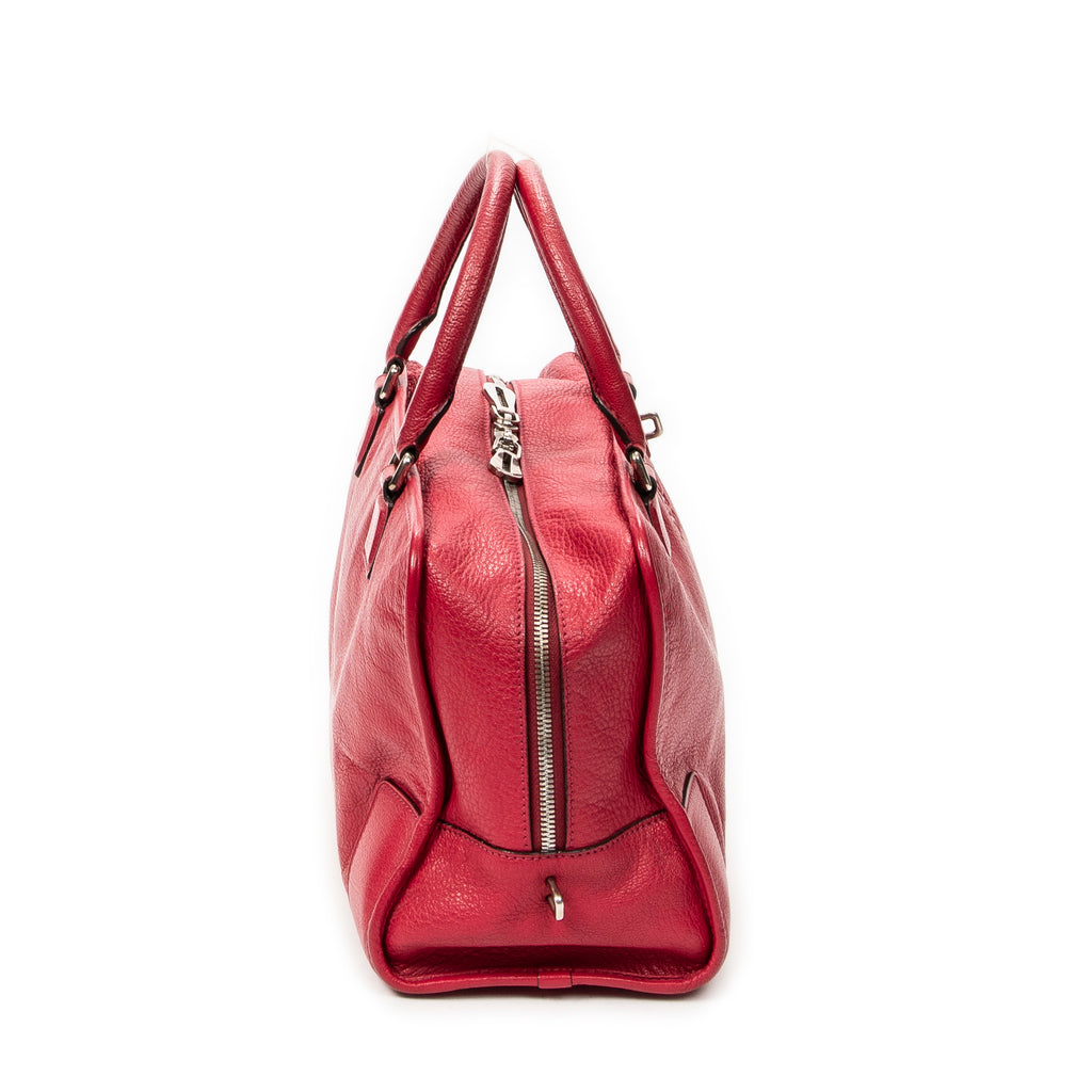 Handbag Amazona 36 Fuchsia Grained Calfskin Leather