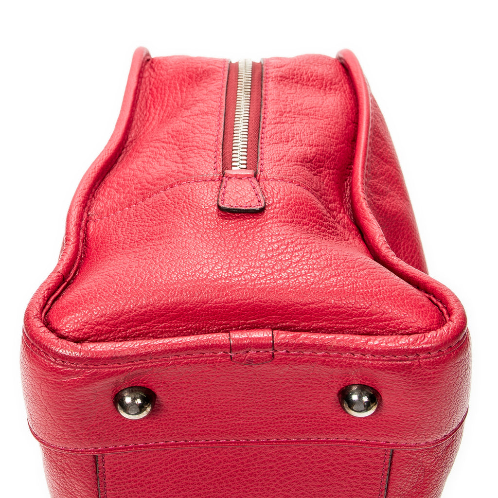Handbag Amazona 36 Fuchsia Grained Calfskin Leather