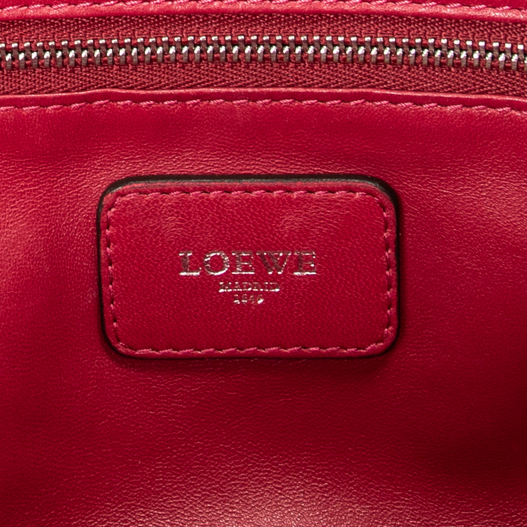 Handbag Amazona 36 Fuchsia Grained Calfskin Leather