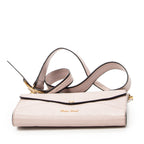 Shoulder Bag Envelope Clutch Pink Madras Leather