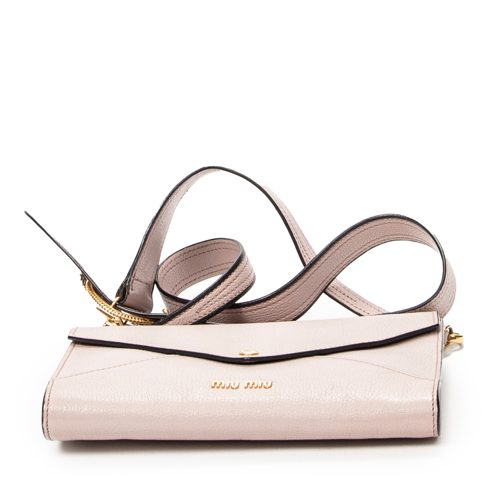 Shoulder Bag Envelope Clutch Pink Madras Leather