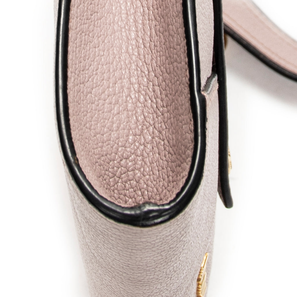 Shoulder Bag Envelope Clutch Pink Madras Leather
