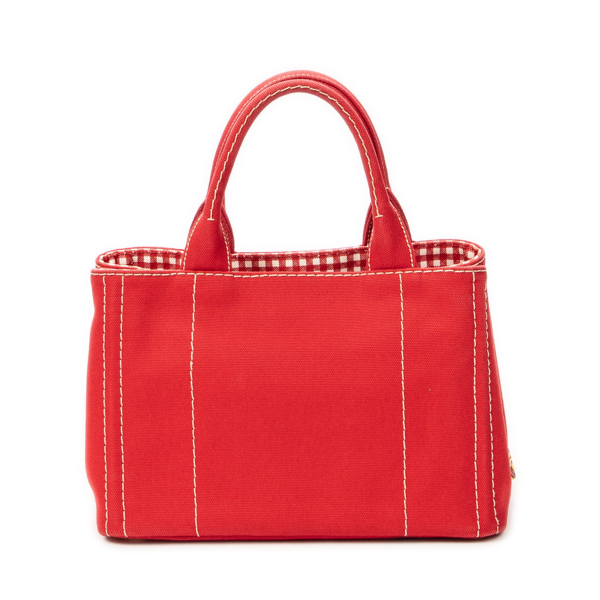 Shoulder Bag Small Canapa Tote Red Canapa Canvas