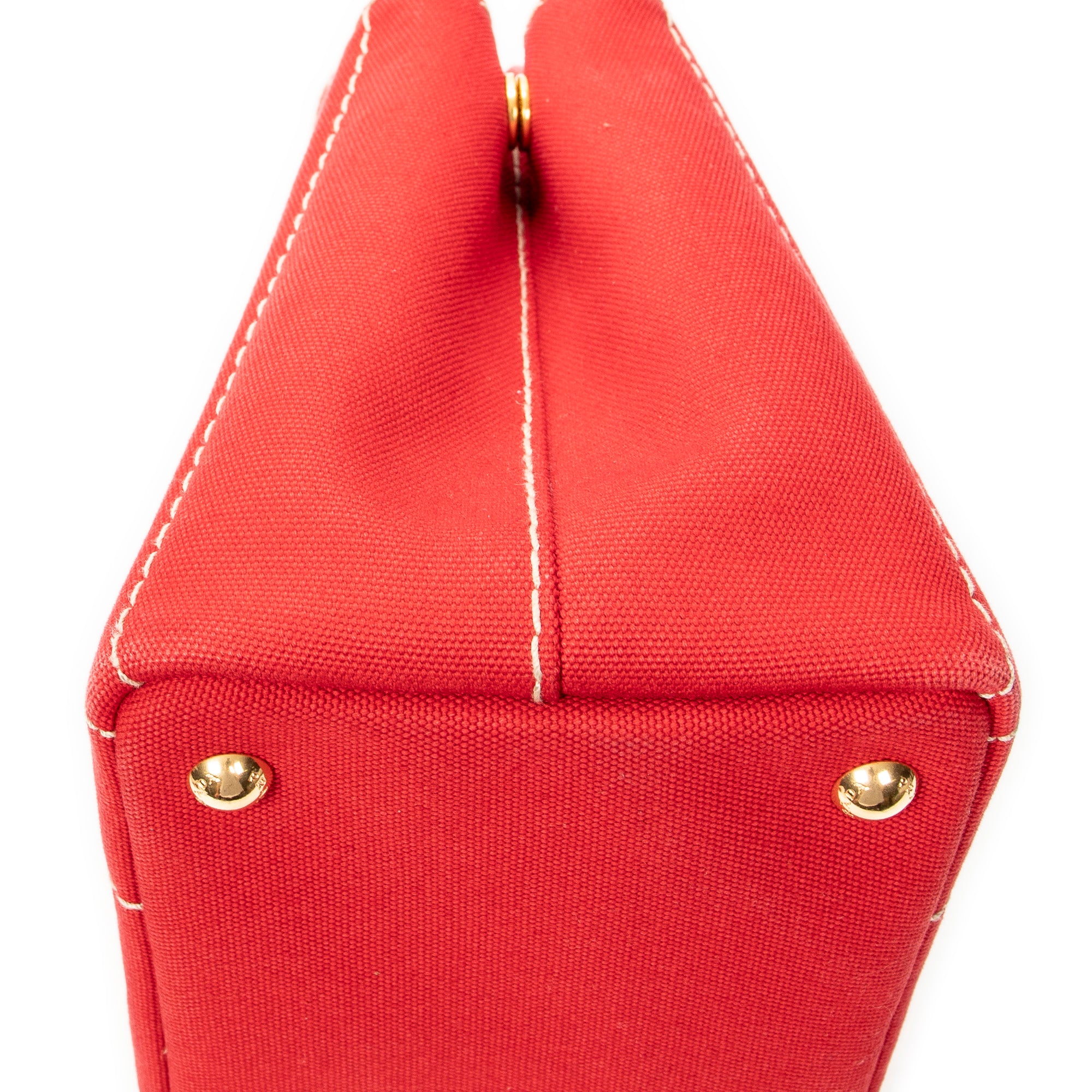Shoulder Bag Small Canapa Tote Red Canapa Canvas