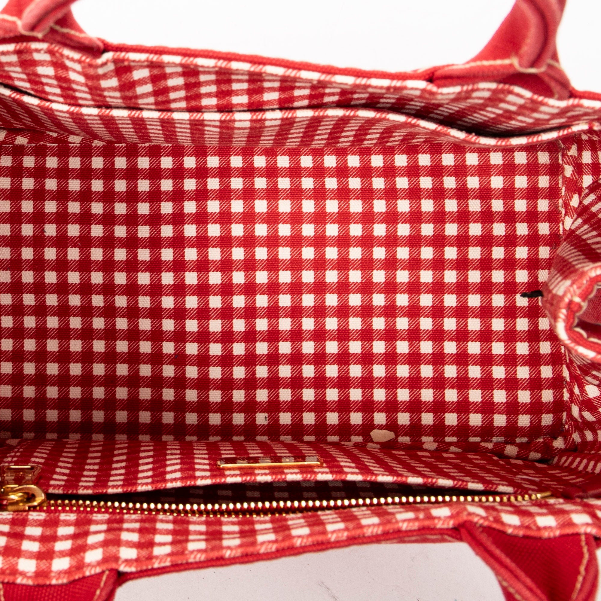 Shoulder Bag Small Canapa Tote Red Canapa Canvas