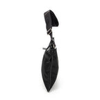 Shoulder Bag Flat Messenger Crossbody Black Nylon Canvas