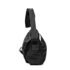 Prada - Sac bandoulière à rabat et petite boucle - Noir