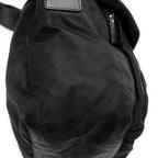 Prada - Sac bandoulière à rabat et petite boucle - Noir