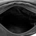 Prada - Sac bandoulière à rabat et petite boucle - Noir