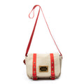 Shoulder Bag Antigua Besace PM Beige Woven Canvas