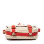 Shoulder Bag Antigua Besace PM Beige Woven Canvas