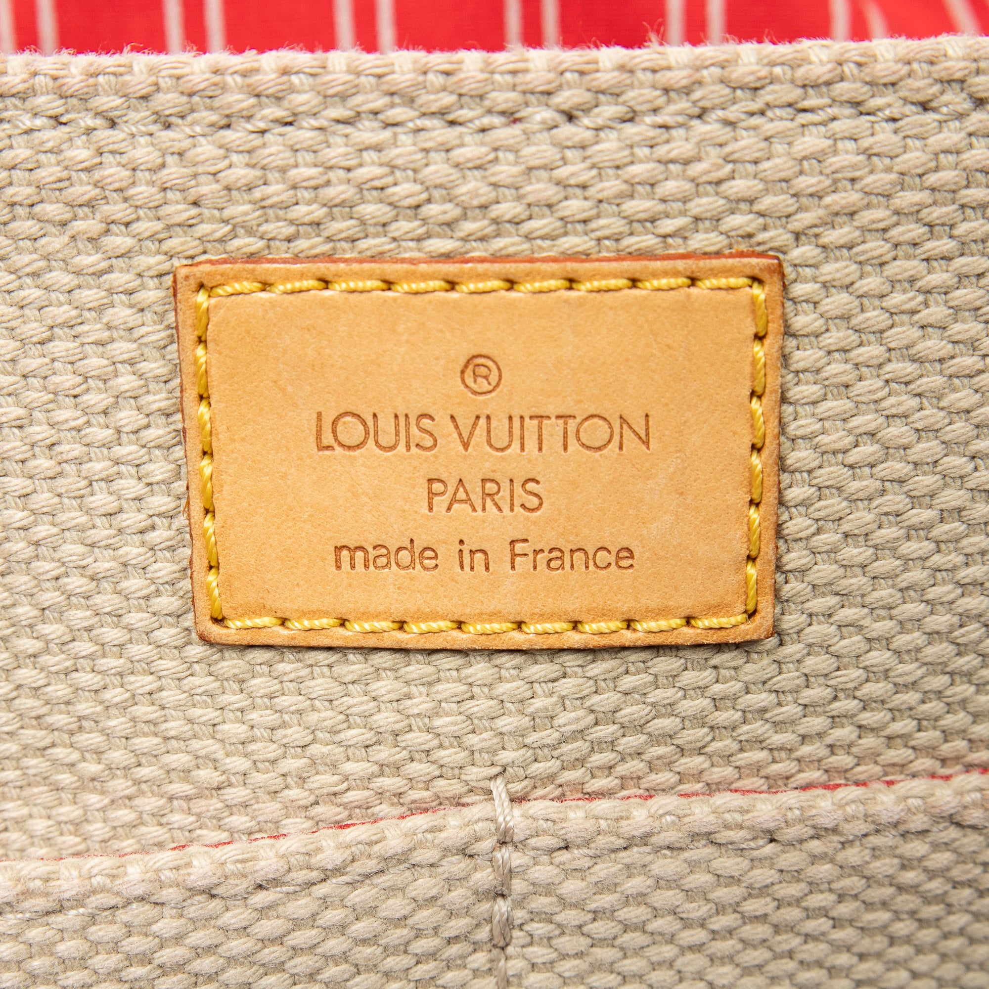 Shoulder Bag Antigua Besace PM Beige Woven Canvas