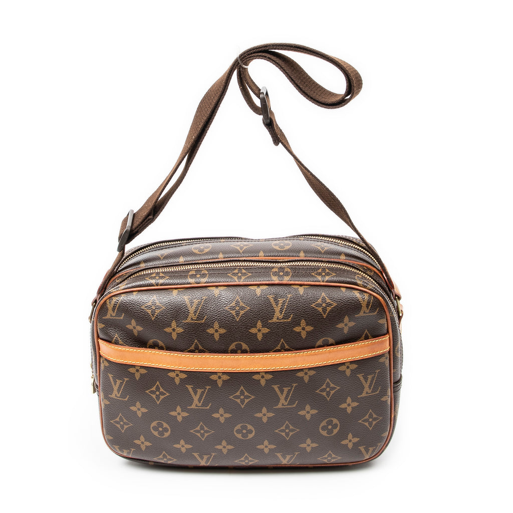 Shoulder Bag Reporter PM Brown Monogram Canvas