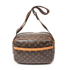 Shoulder Bag Reporter PM Brown Monogram Canvas