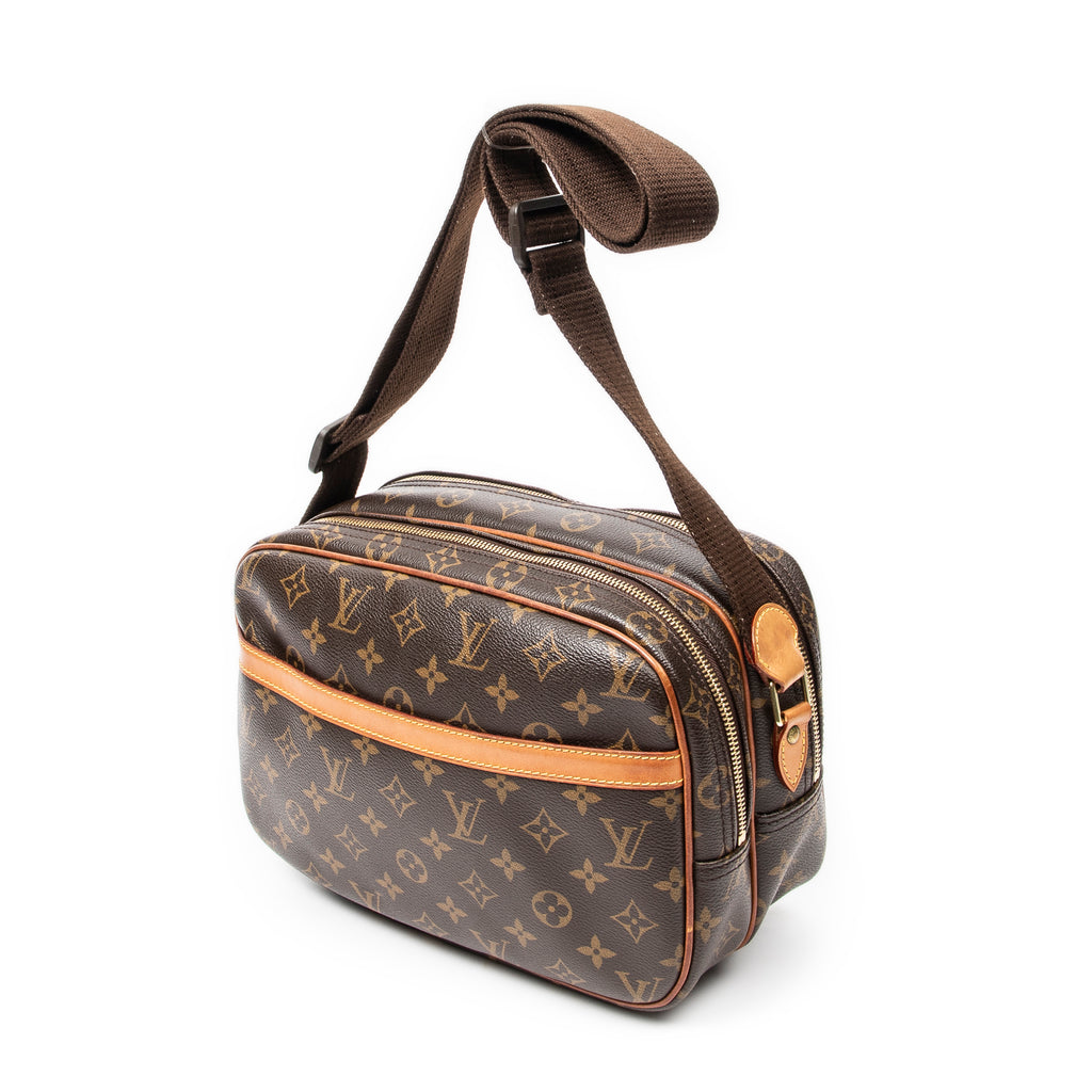 Shoulder Bag Reporter PM Brown Monogram Canvas