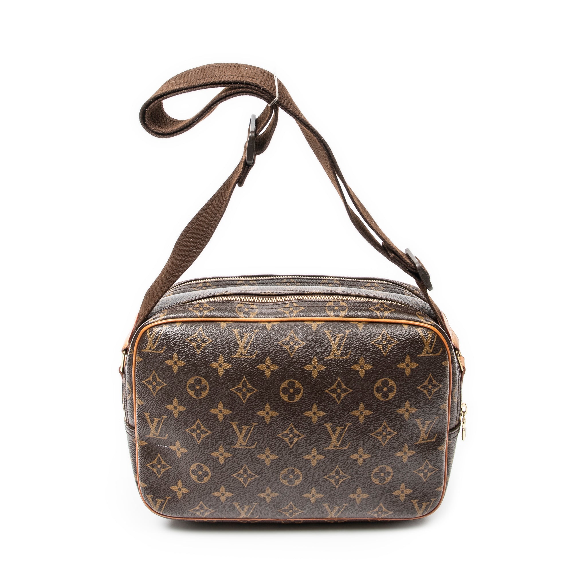 Shoulder Bag Reporter PM Brown Monogram Canvas