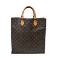 Handbag Sac Plat Brown Monogram Canvas