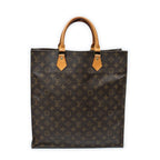 Handbag Sac Plat Brown Monogram Canvas