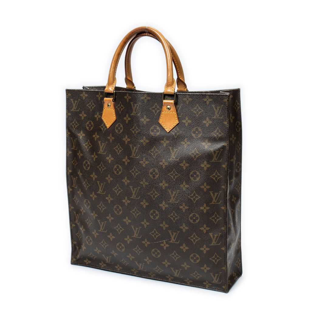 Handbag Sac Plat Brown Monogram Canvas